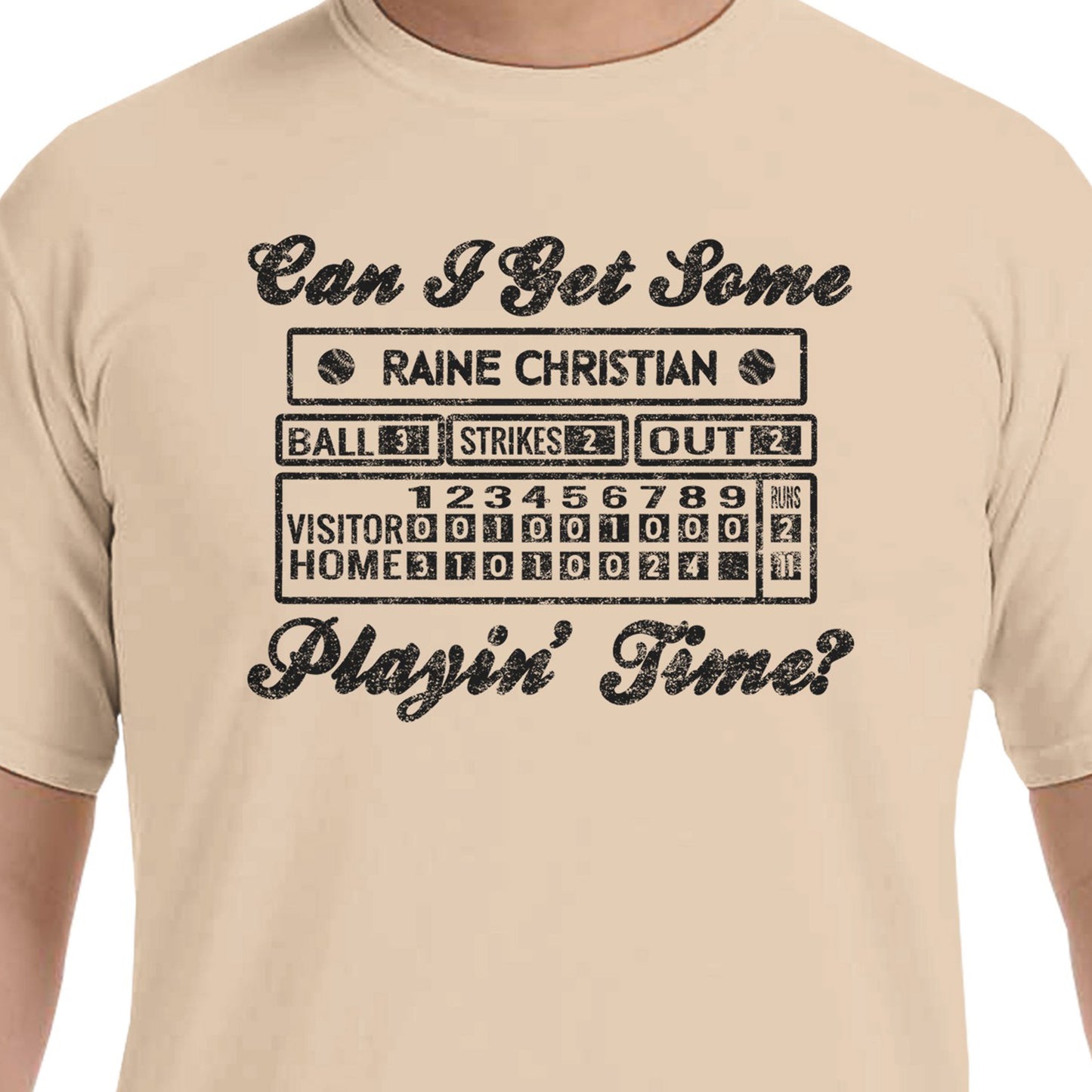 Raine Christian Heavyweight Crewneck PLAYIN' TIME T-Shirt